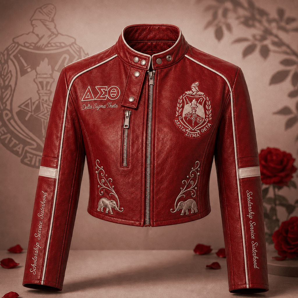 Premium DST Cropped Leather Zipper Jacket TNSM