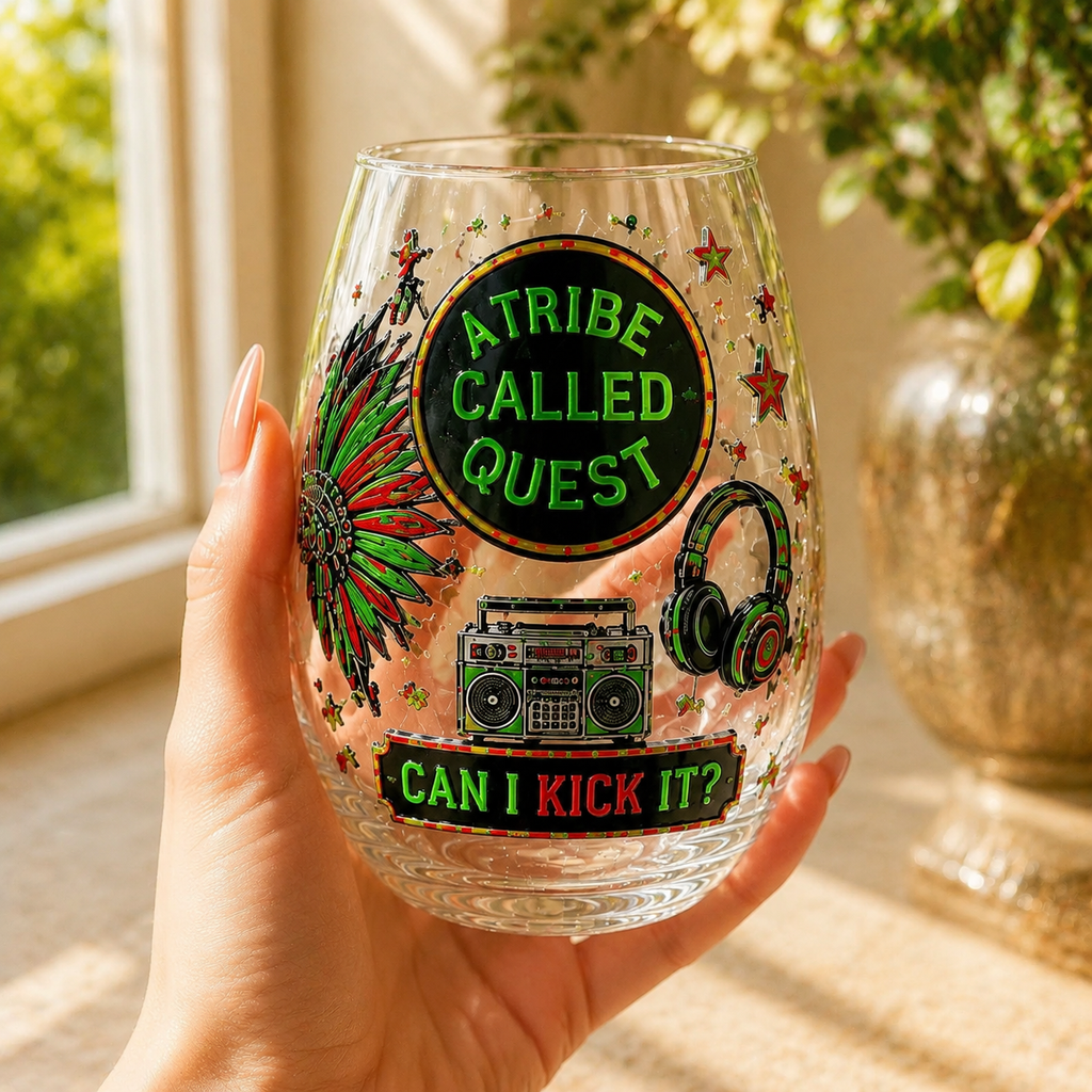 Premium ATCQ Wine Glass Cup TTN