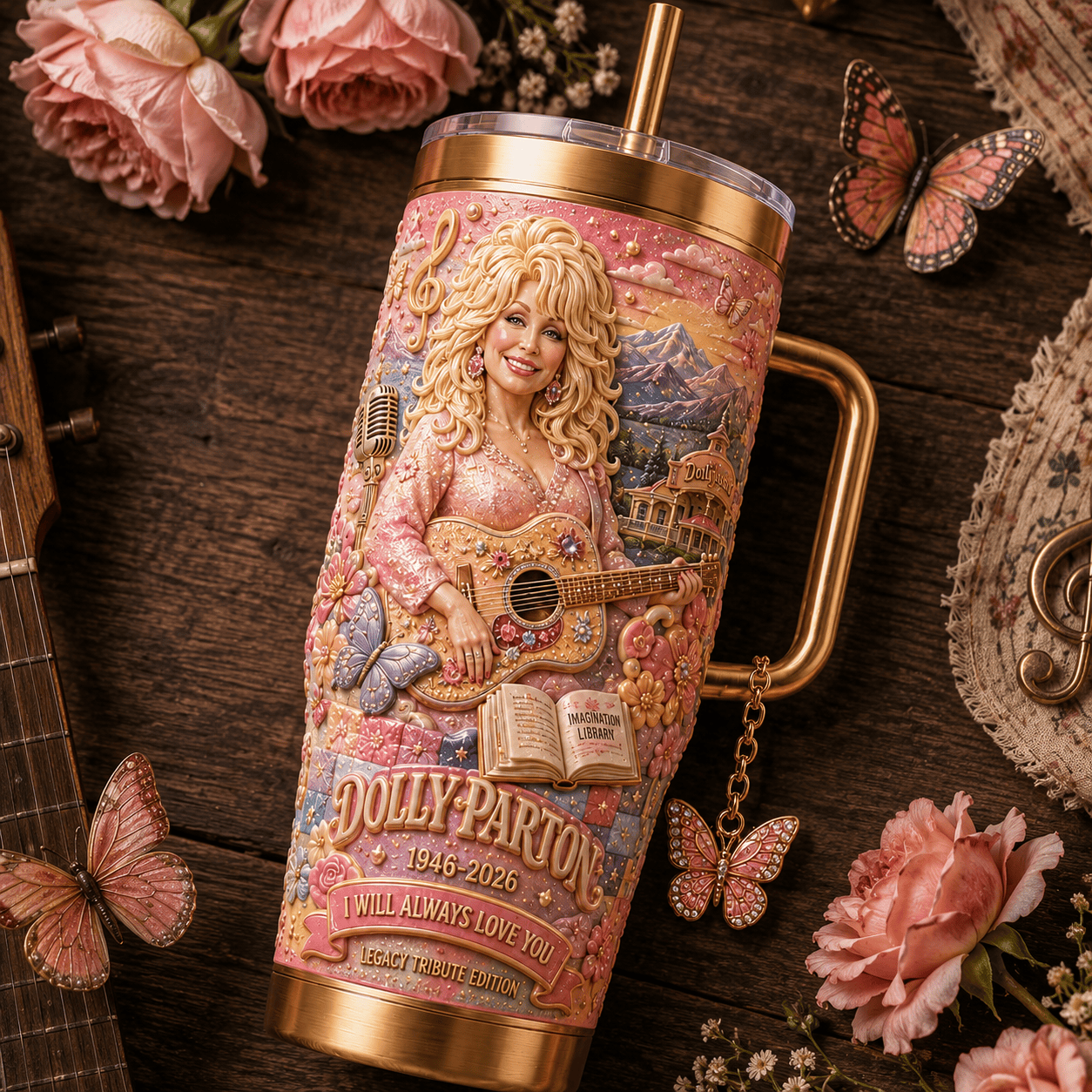 DLPT 40oz Tumbler With Handle TTNL
