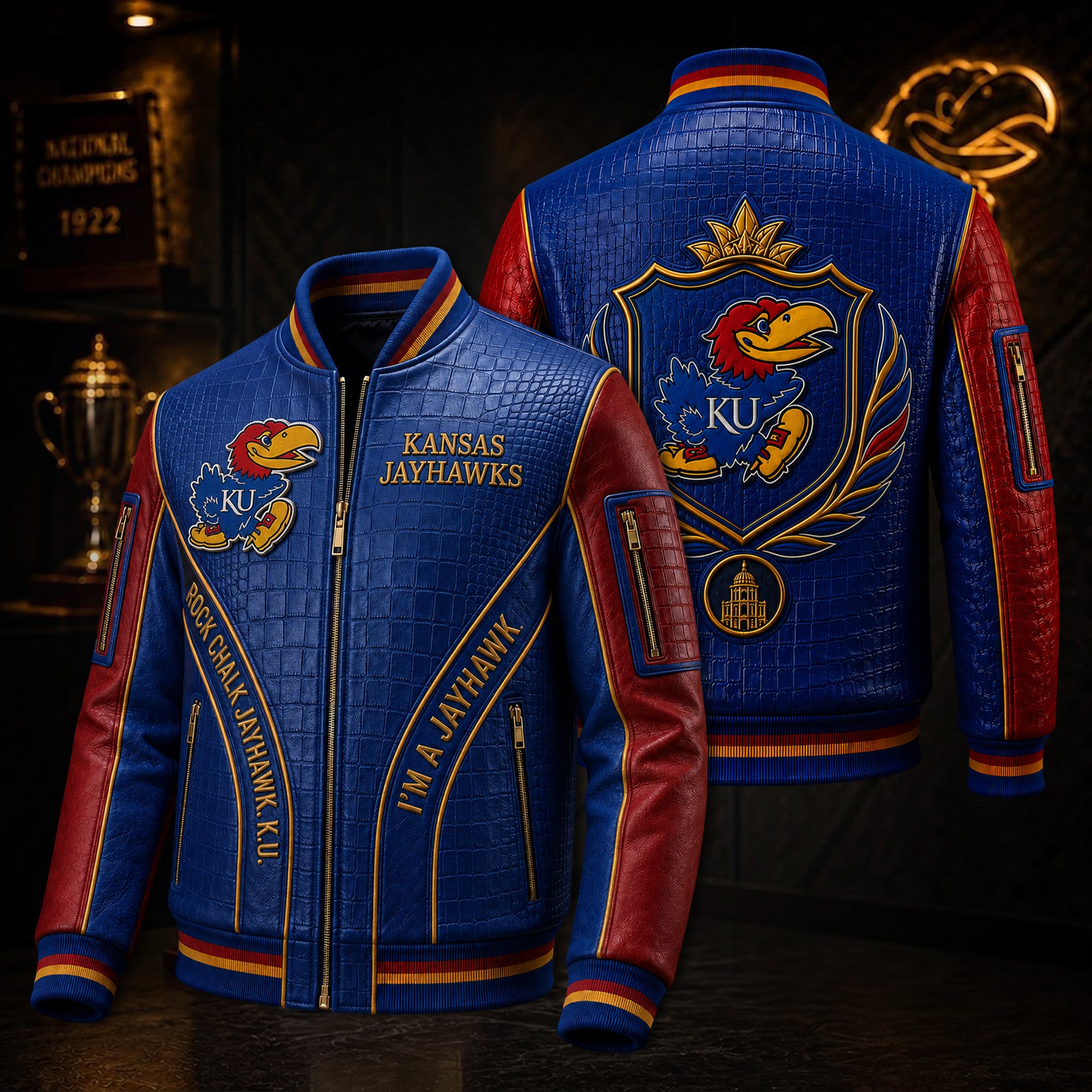 Premium KHSB Leather Zipper Jacket TTMH