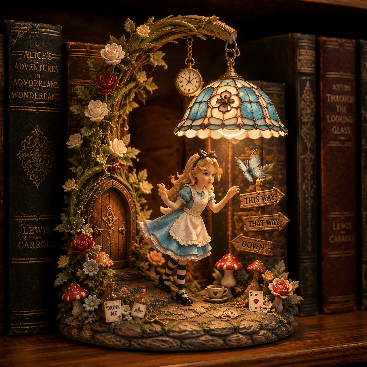 Premium ALW Bookshelf Figurines Lamp NTNA