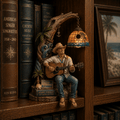 Premium KNCN Bookshelf Figurines Lamp PDL