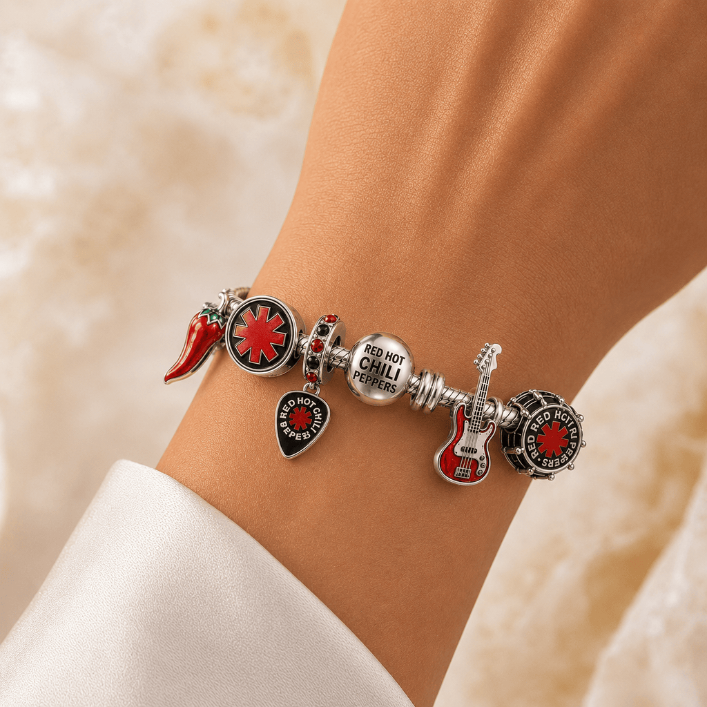 RHCP silver Charm Bracelet Set BMD