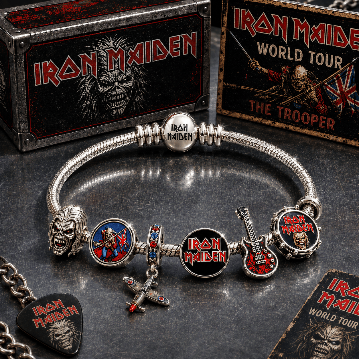 IMD silver Charm Bracelet Set BMD