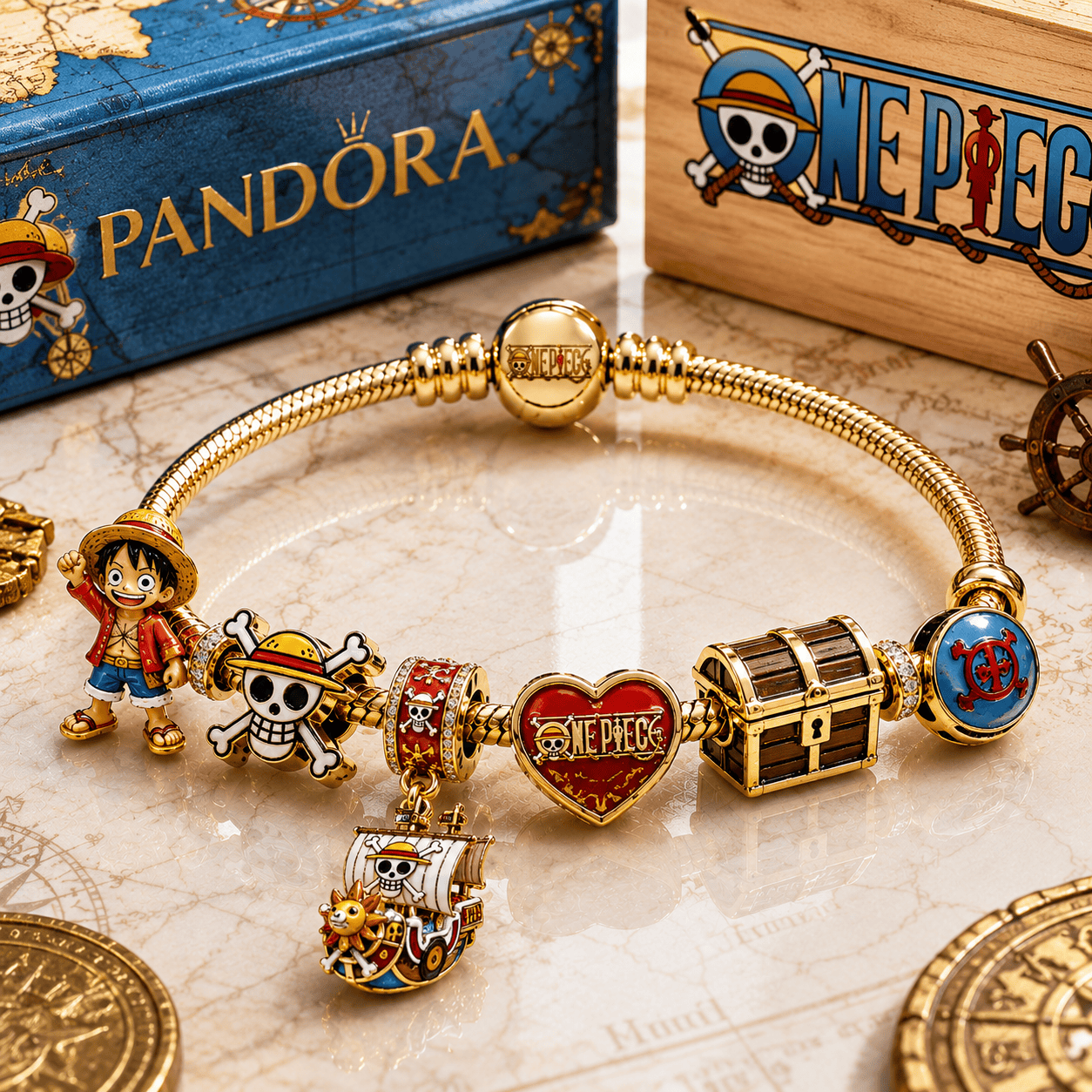 OPC Gold Charm Bracelet Set BMD