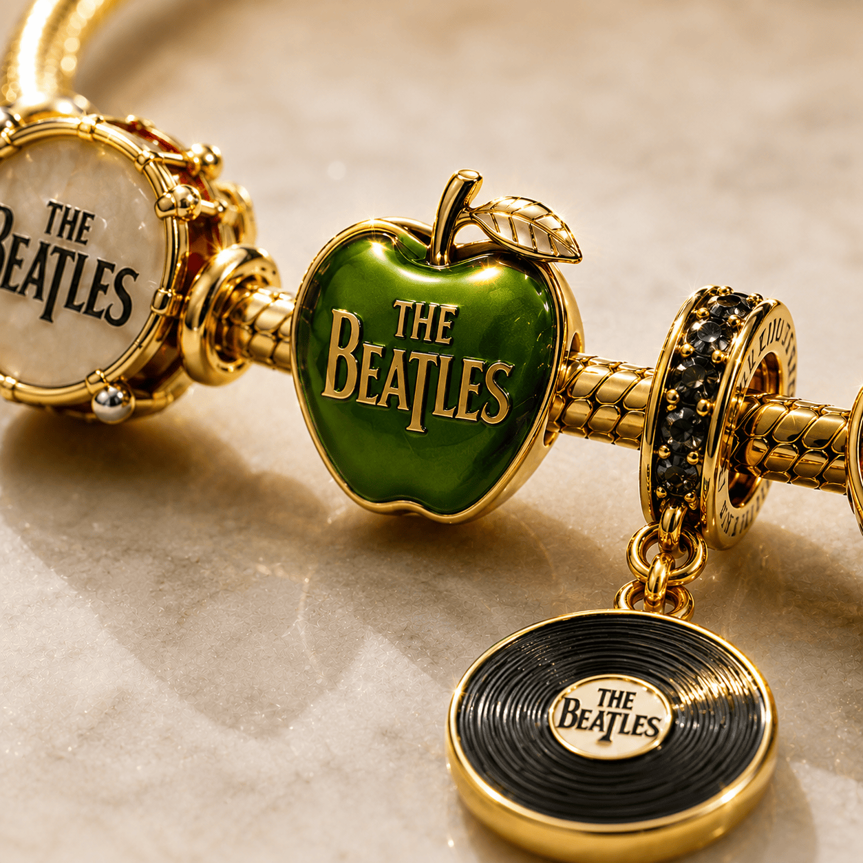 TBE Gold Charm Bracelet Set BMD