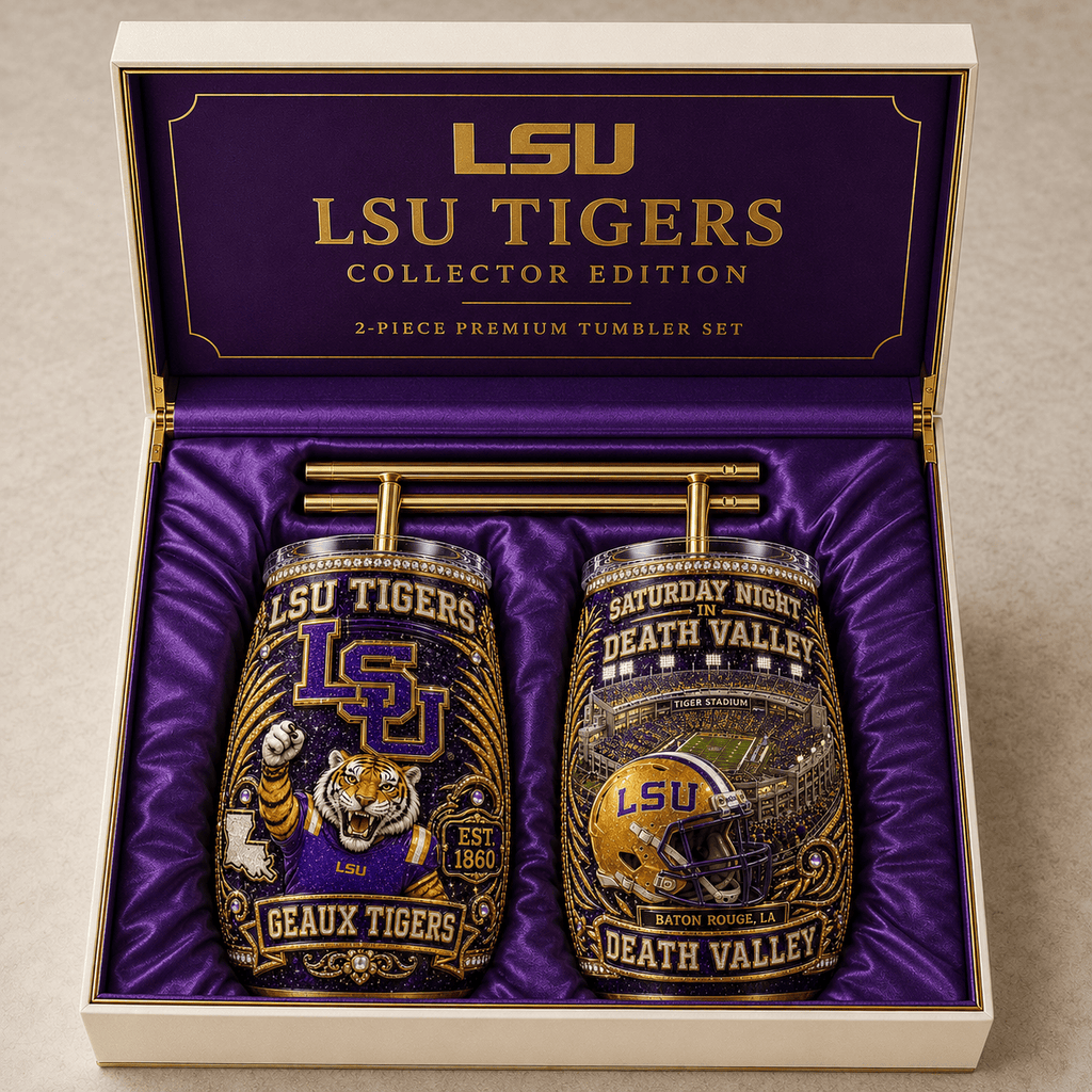 Premium LSUT 20oz Tumbler Set of 2 NHVH