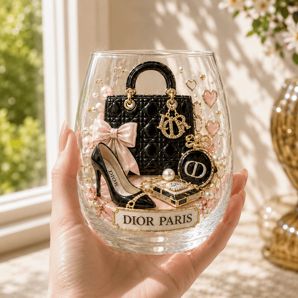 Premium DIOR Wine Glass Cup TTN