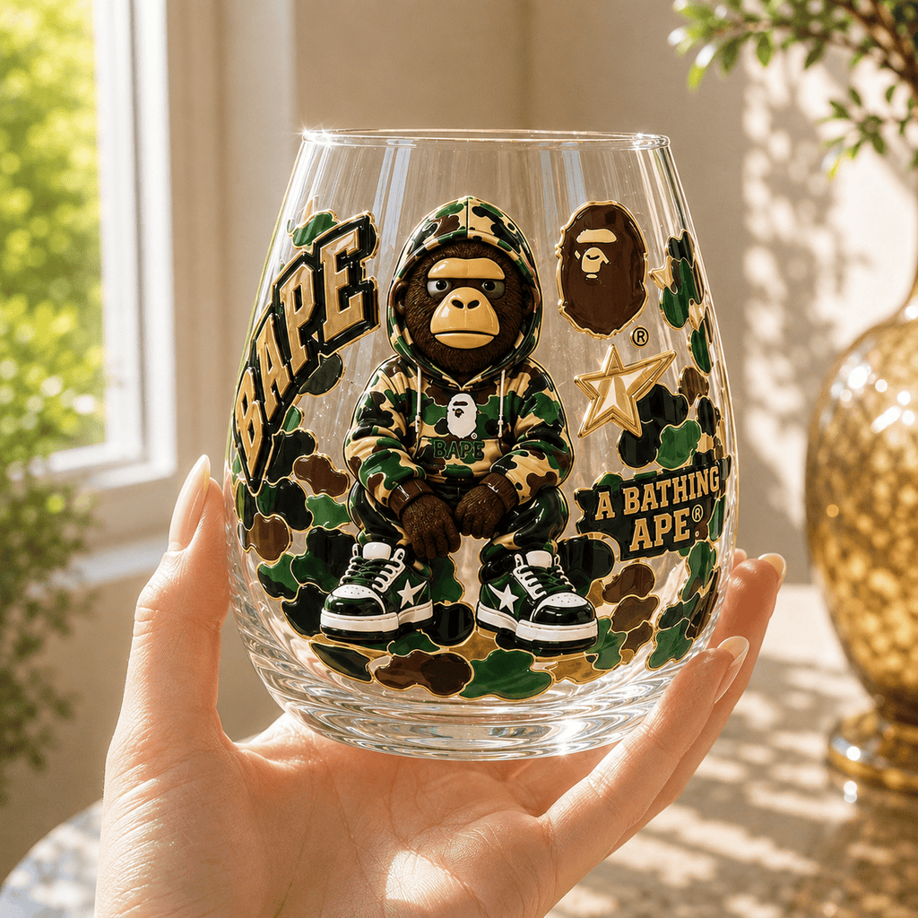 Premium BAPE Wine Glass Cup TTN