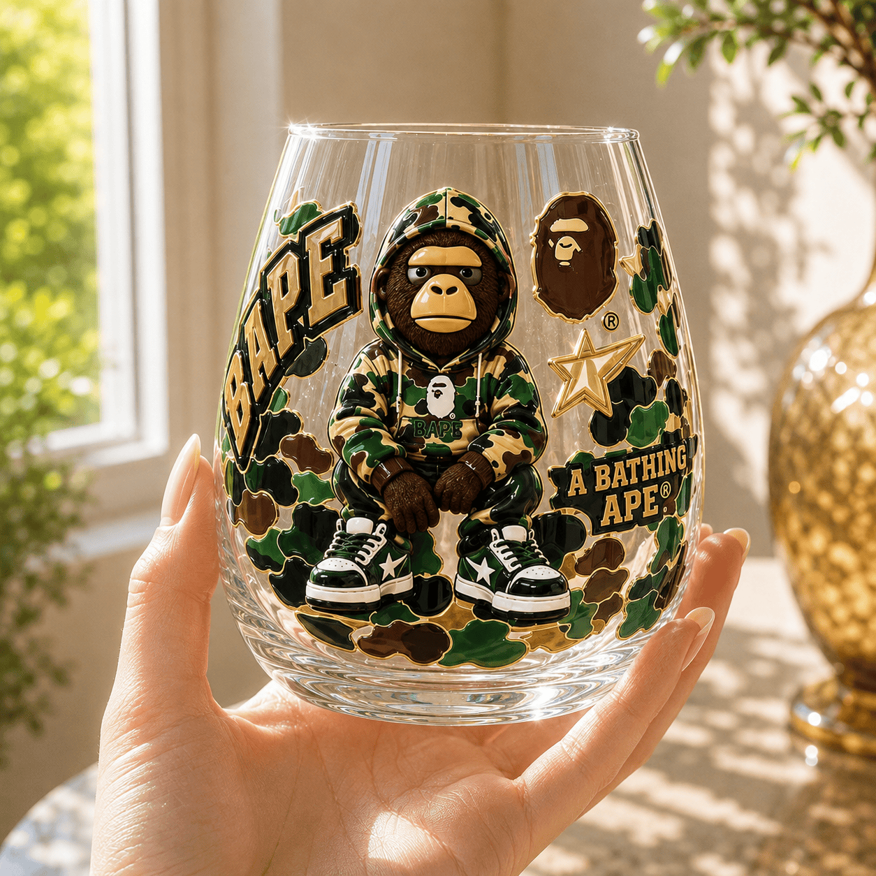 Premium BAPE Wine Glass Cup TTN