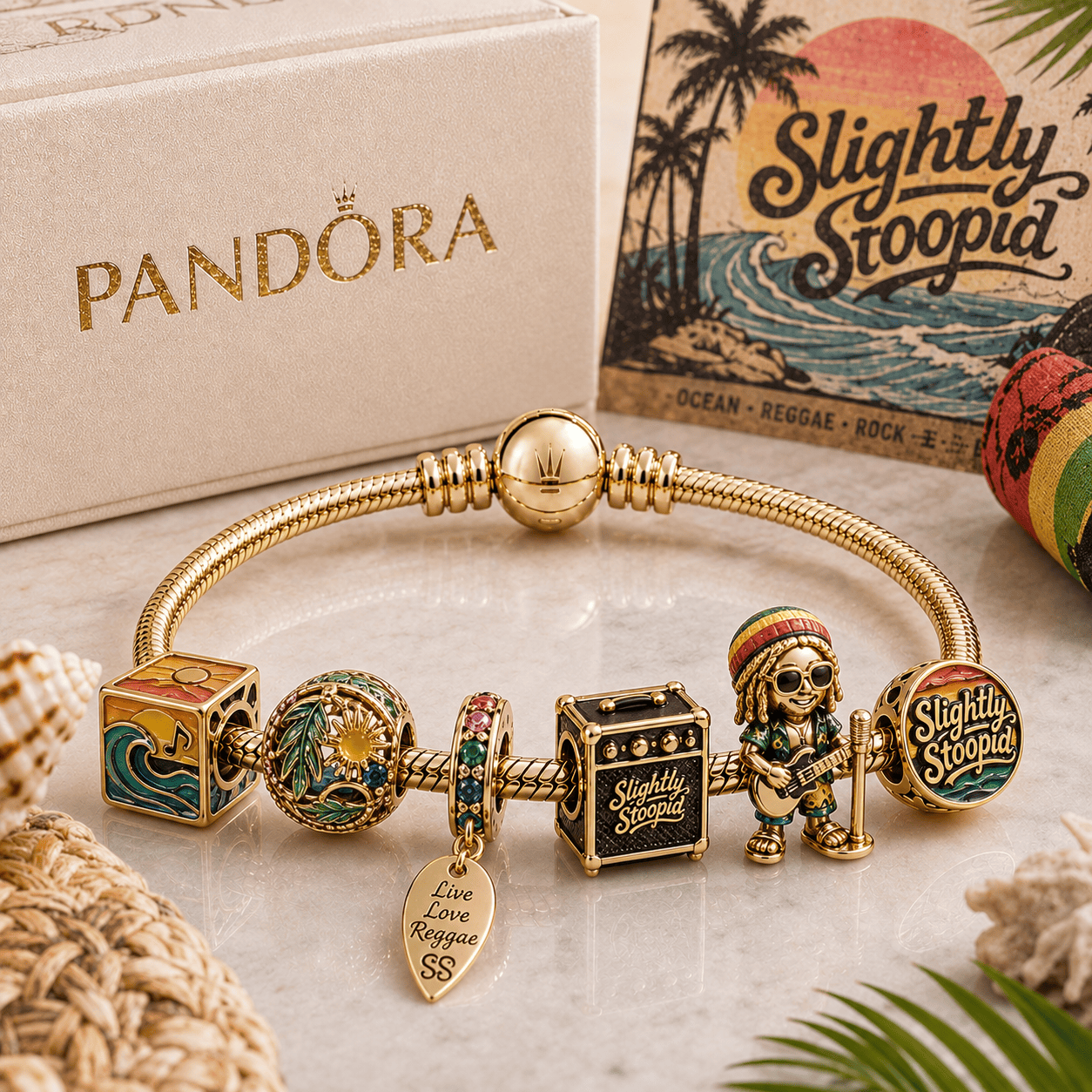 SSP Gold Charm Bracelet Set PTT