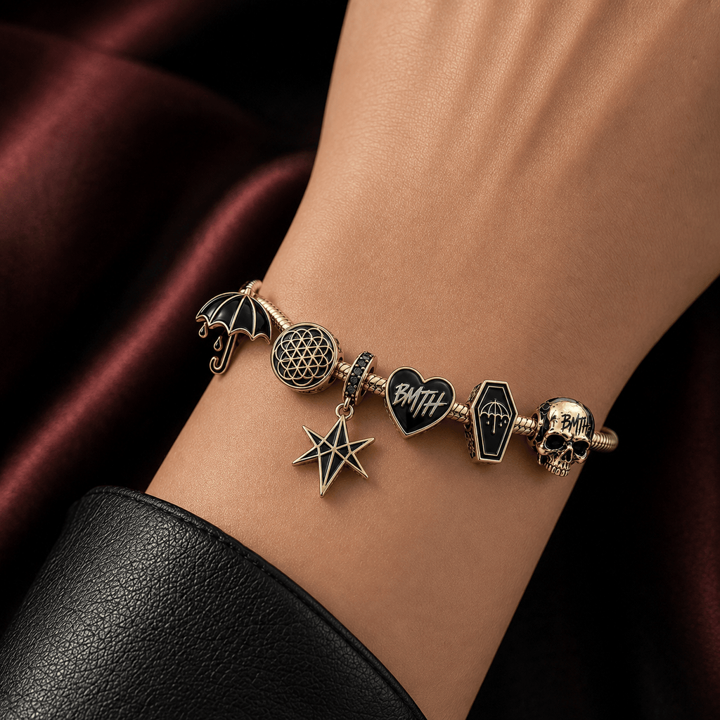 BMTH Gold Charm Bracelet Set PTT