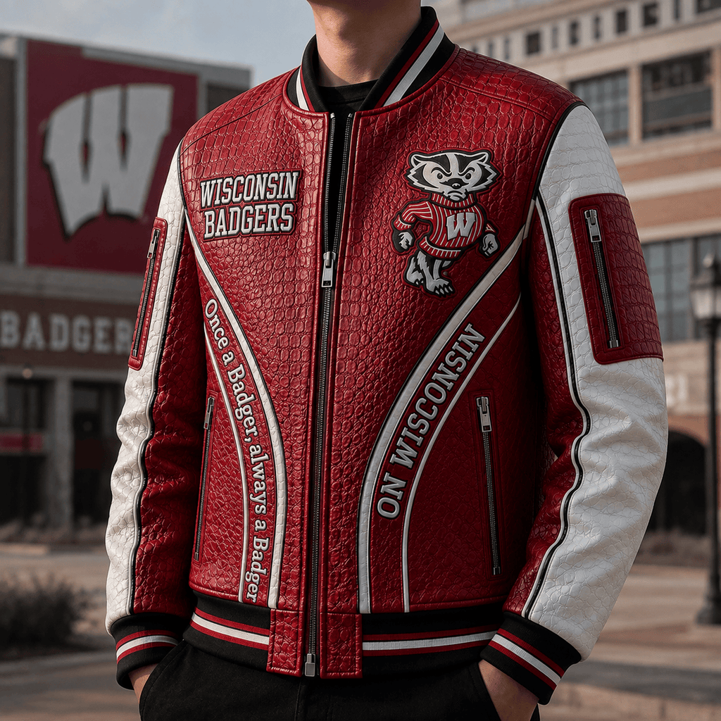 Premium WBG Leather Zipper Jacket PVNA