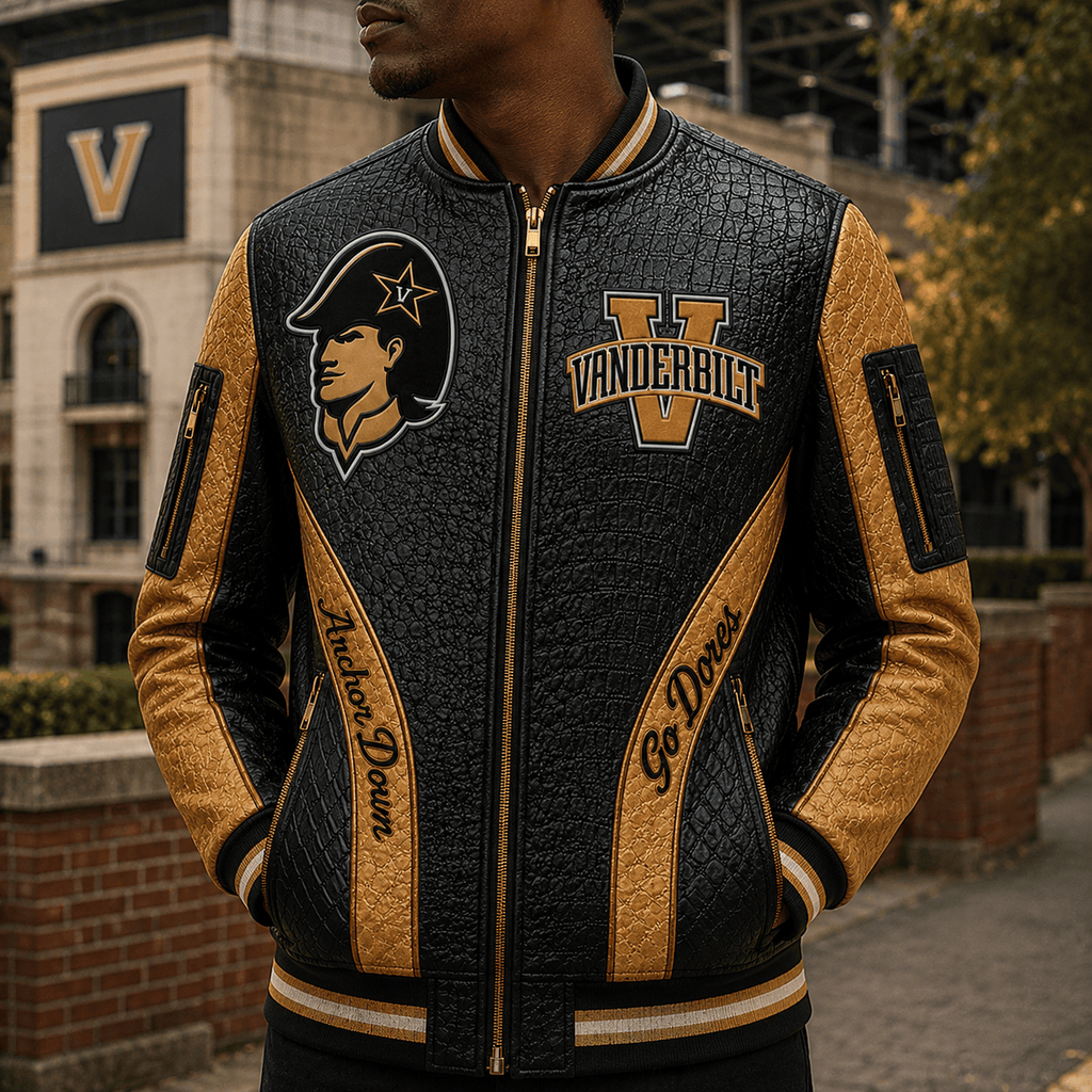 Premium VDBC Leather Zipper Jacket PVNA