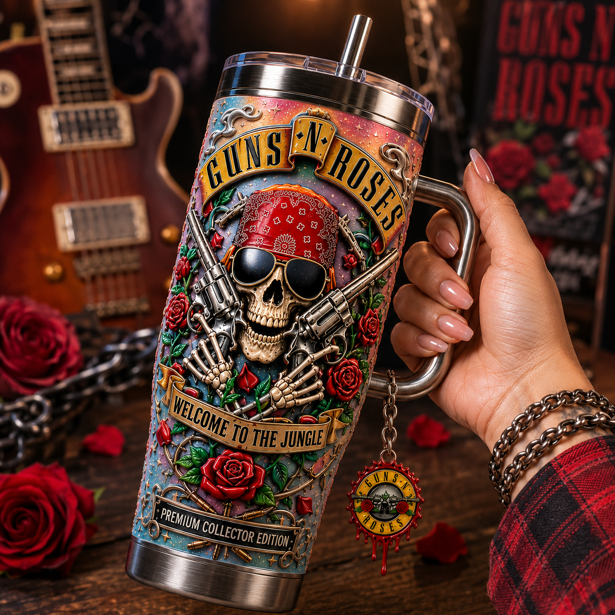GNR 40oz Tumbler With Handle TTNL