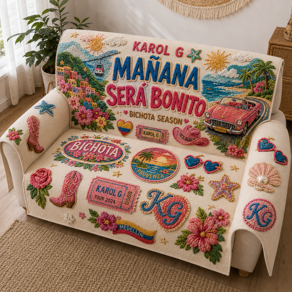 KRG Tufted Sofa Cover & Pillow Set NTKO