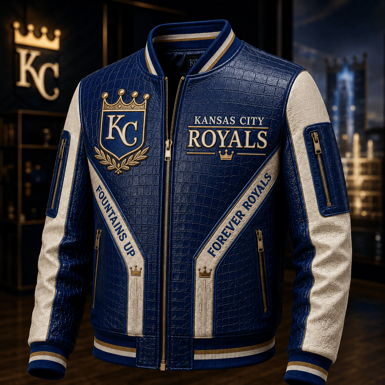 Premium KCR Leather Zipper Jacket TTMH