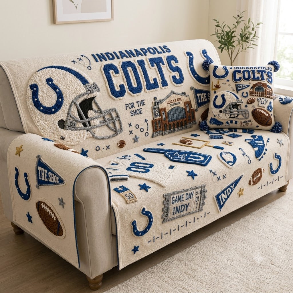 IDC Tufted Sofa Cover & Pillow Set DNBN