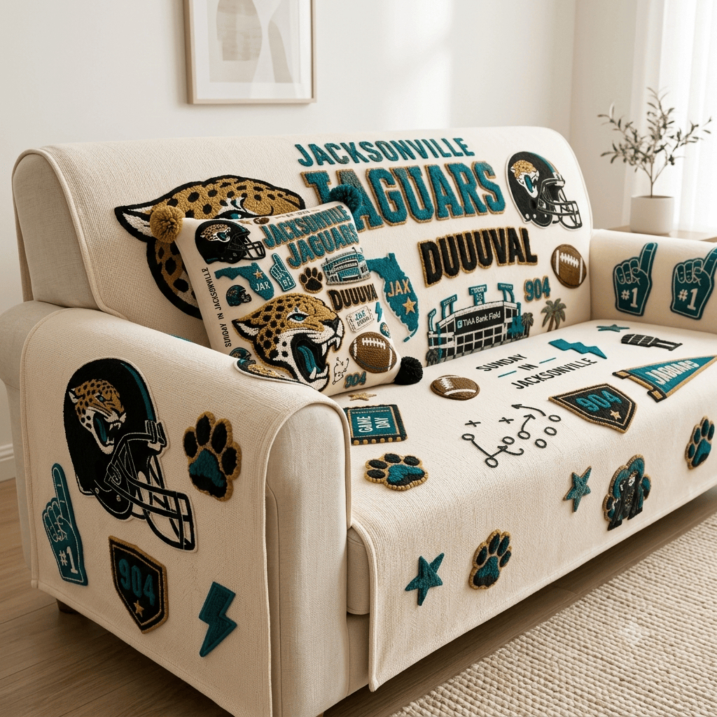 JSVJ Tufted Sofa Cover & Pillow Set DNBN