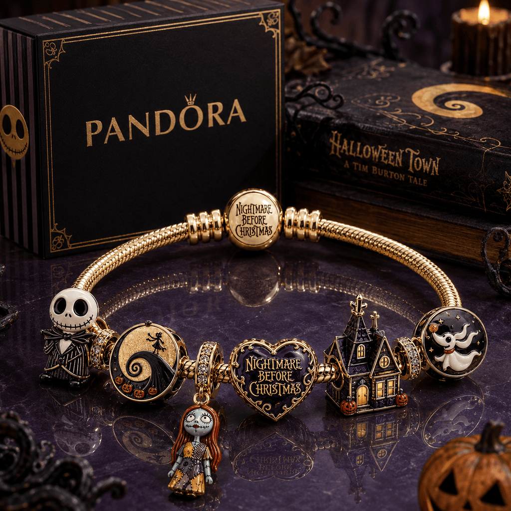 TNBC Gold Charm Bracelet Set BMD
