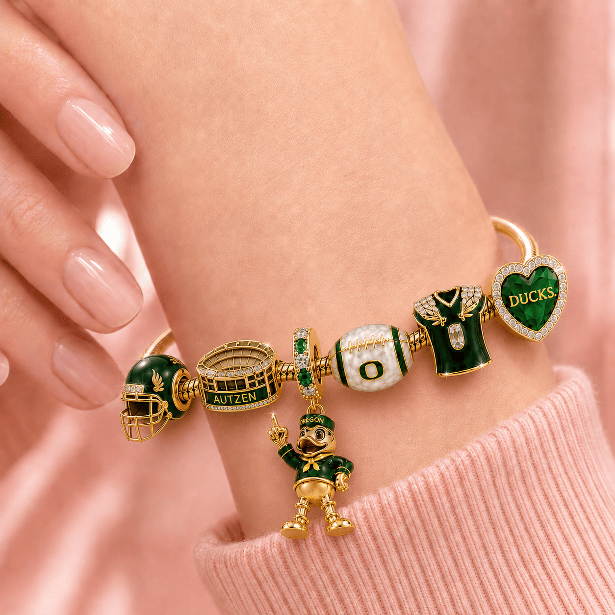 ORD Gold Charm Bracelet Set TMH