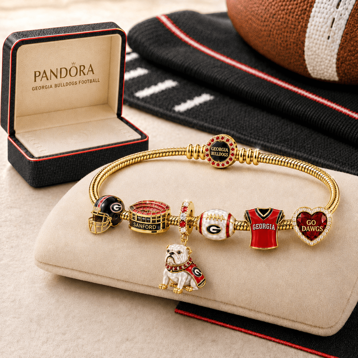 GGBD Gold Charm Bracelet Set TMH
