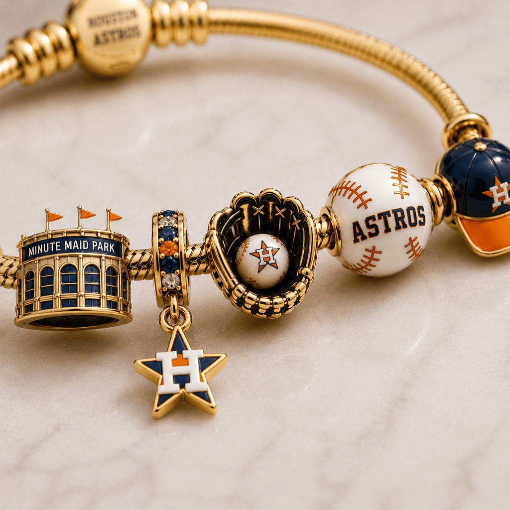 HTA Gold Charm Bracelet Set BMD