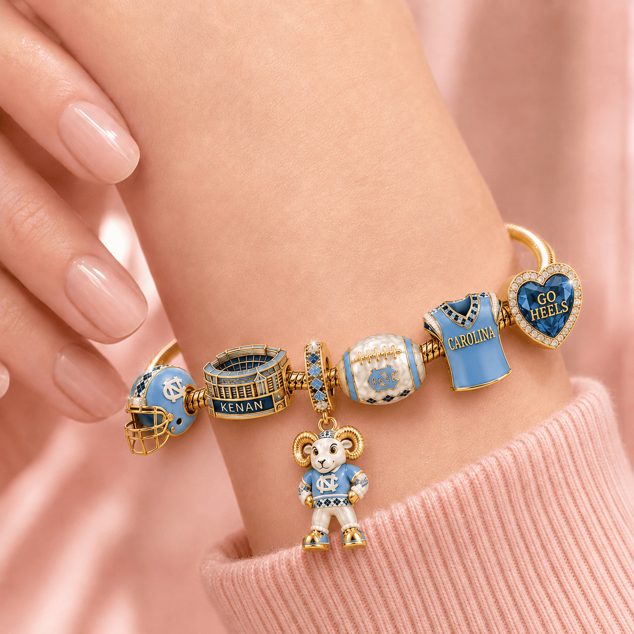 NCTH Gold Charm Bracelet Set TMH
