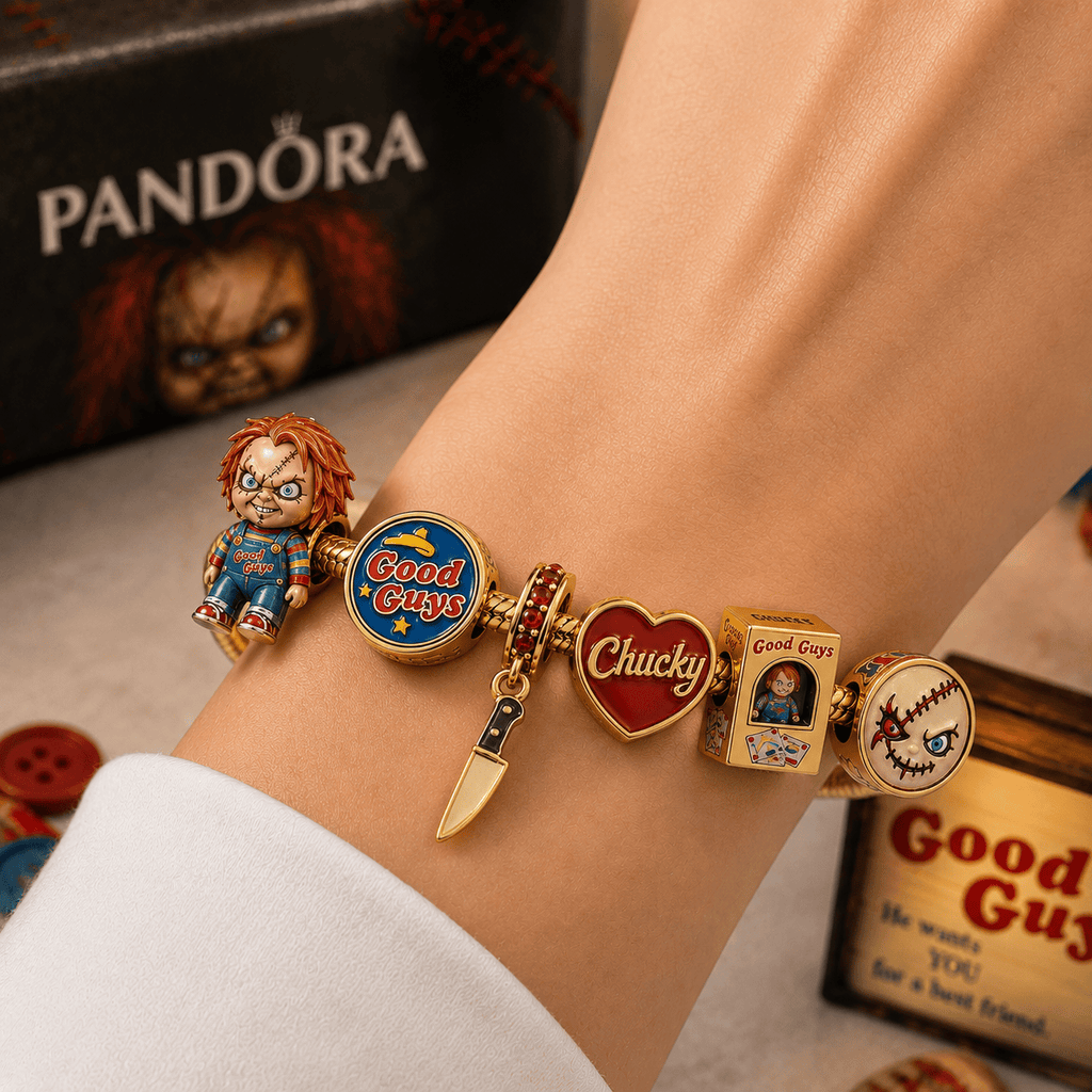 CKY Gold Charm Bracelet Set BMD