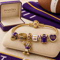 LSUT Gold Charm Bracelet Set TMH