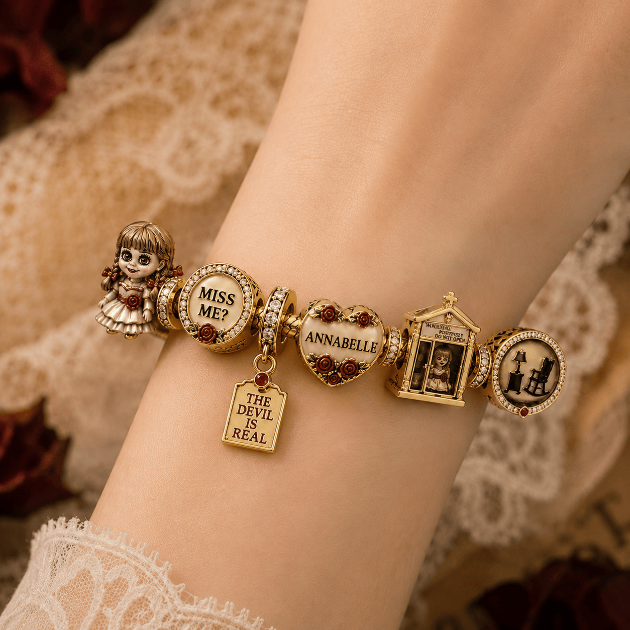 ANBL Gold Charm Bracelet Set BMD