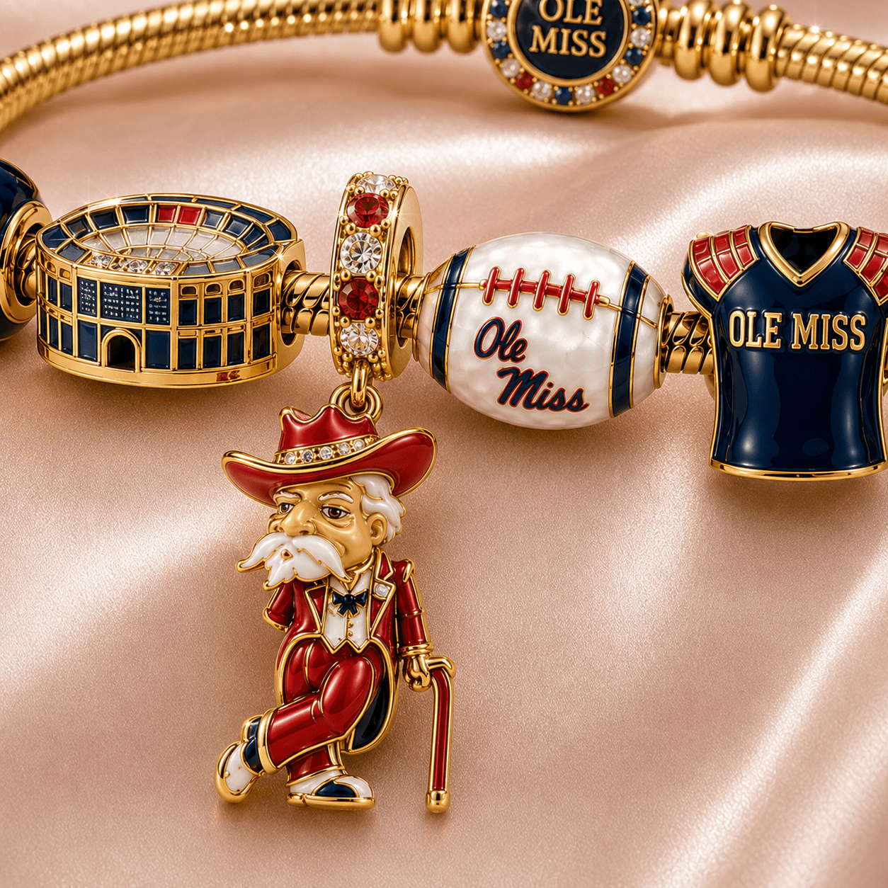 OMR Gold Charm Bracelet Set TMH