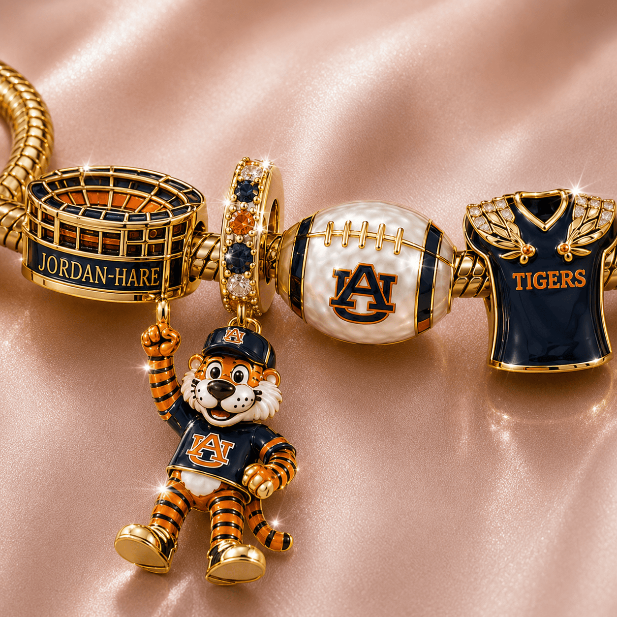 ABTG Gold Charm Bracelet Set TMH