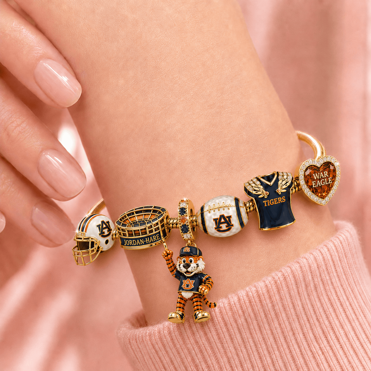 ABTG Gold Charm Bracelet Set TMH