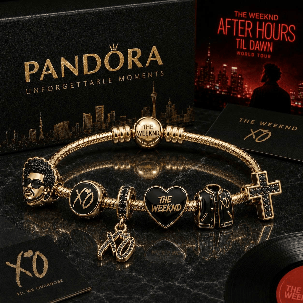 TWD Gold Charm Bracelet Set VTH