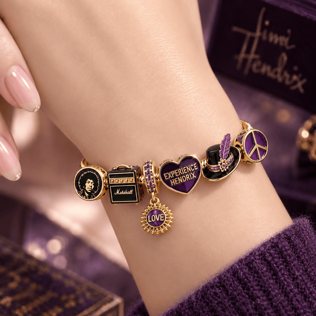 JHR Gold Charm Bracelet Set VTH