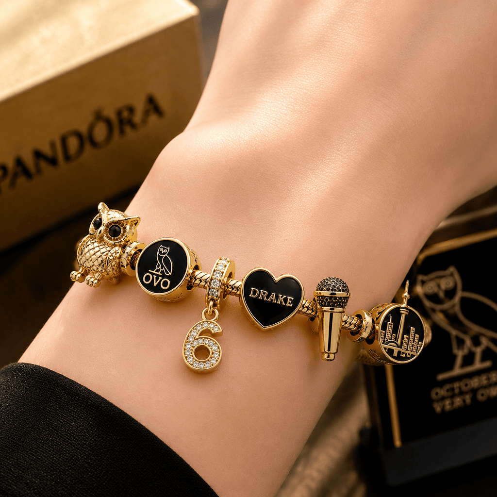 DRK Gold Charm Bracelet Set VTH