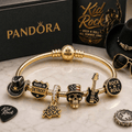 KRK Gold Charm Bracelet Set VTH