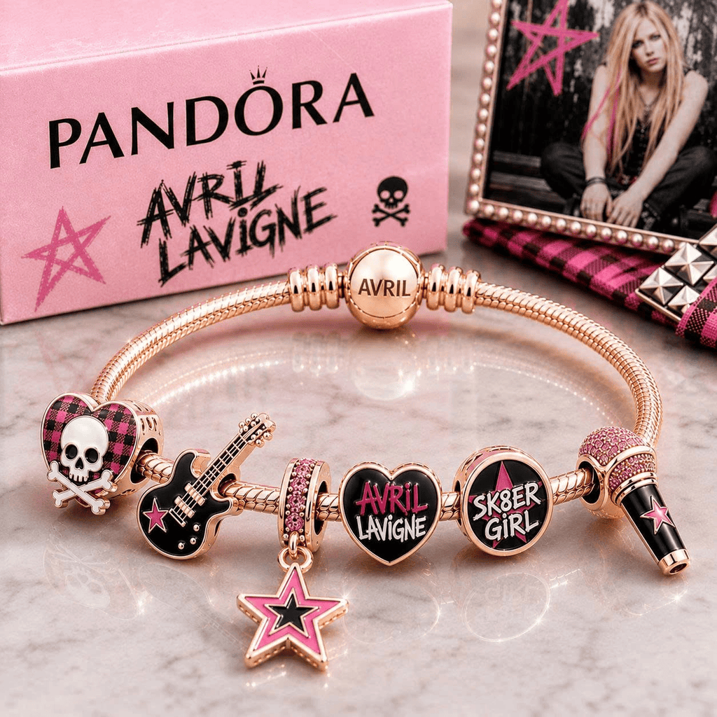 AVLV Gold Charm Bracelet Set VTH