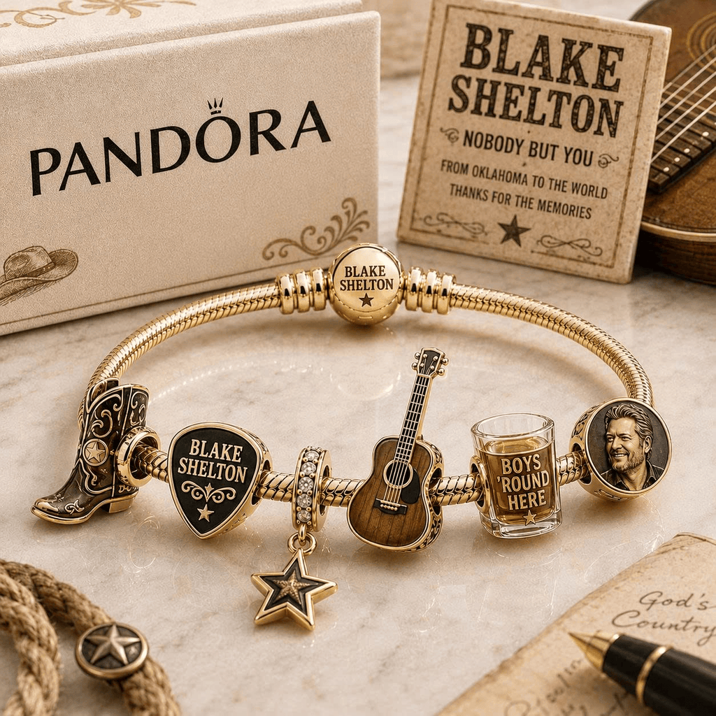 BLSH Gold Charm Bracelet Set VTH