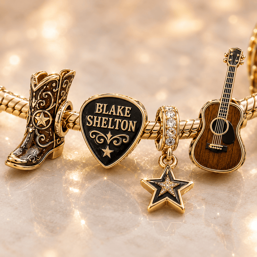 BLSH Gold Charm Bracelet Set VTH