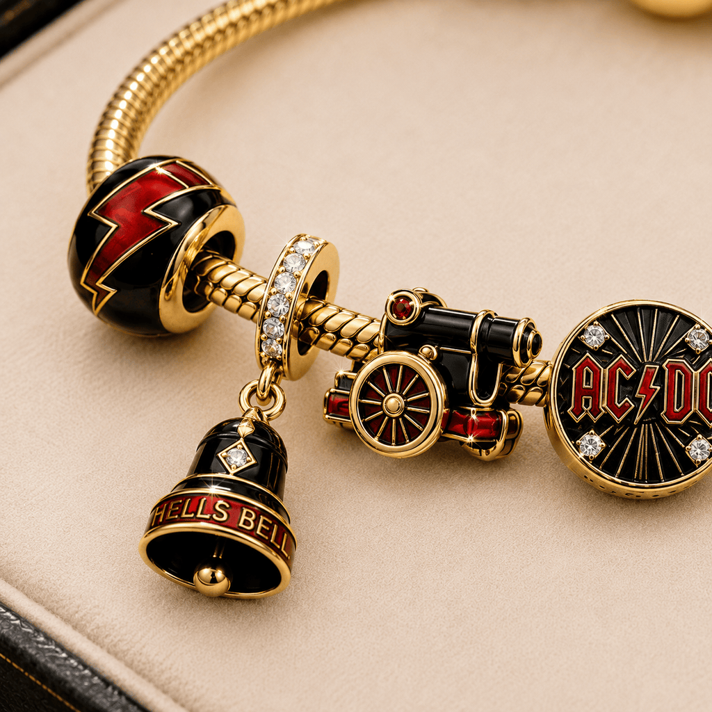 ACD Gold Charm Bracelet Set TTTT