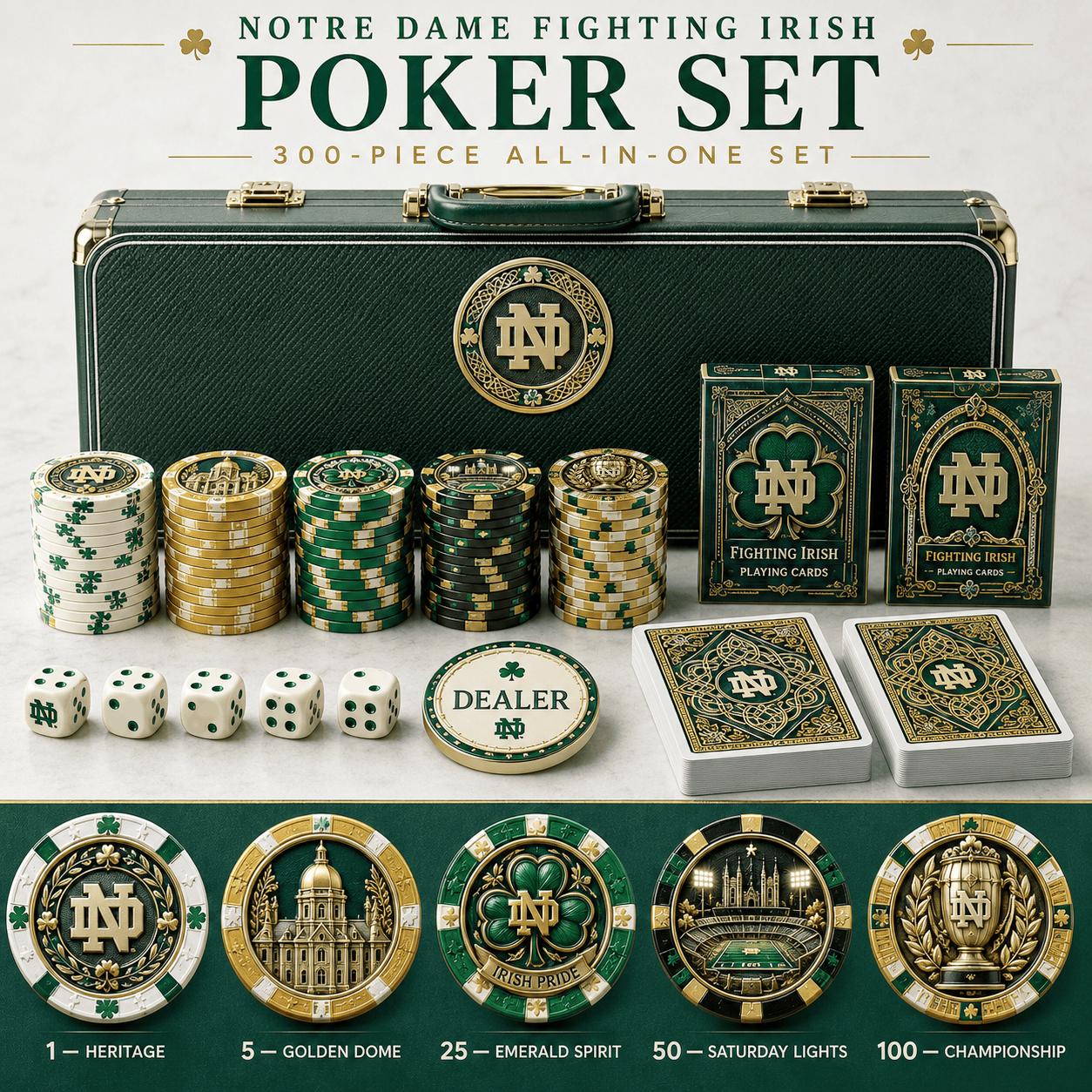 Premium NDFI Poker Set LNTH