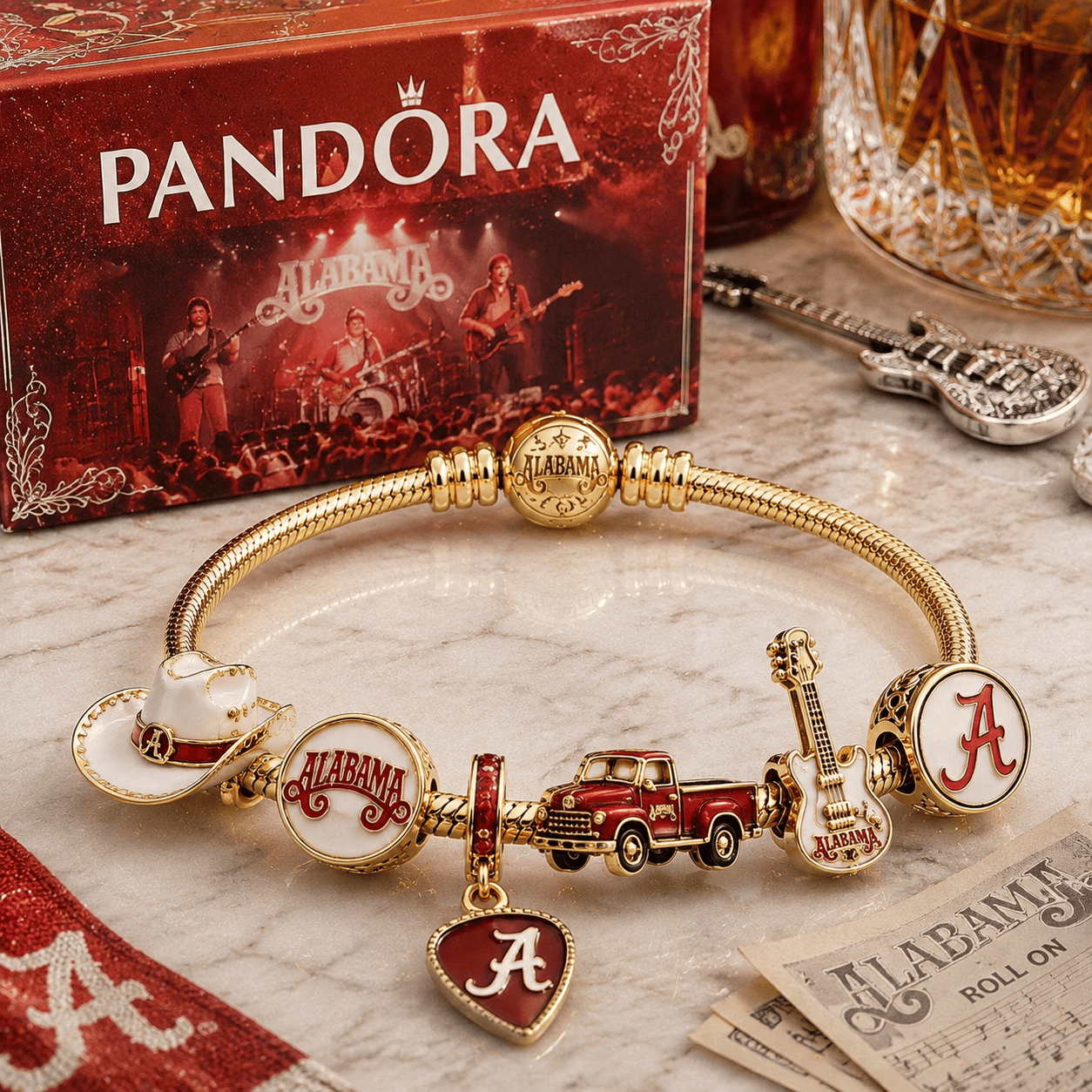 ALB Gold Charm Bracelet Set PTT