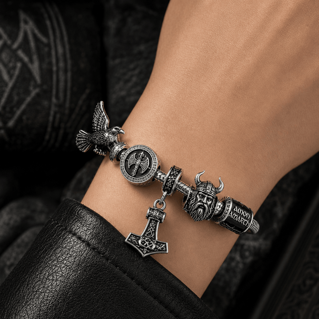 AMAM Sliver Charm Bracelet Set PTT