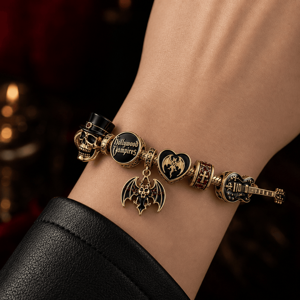 HLVP Gold Charm Bracelet Set PTT