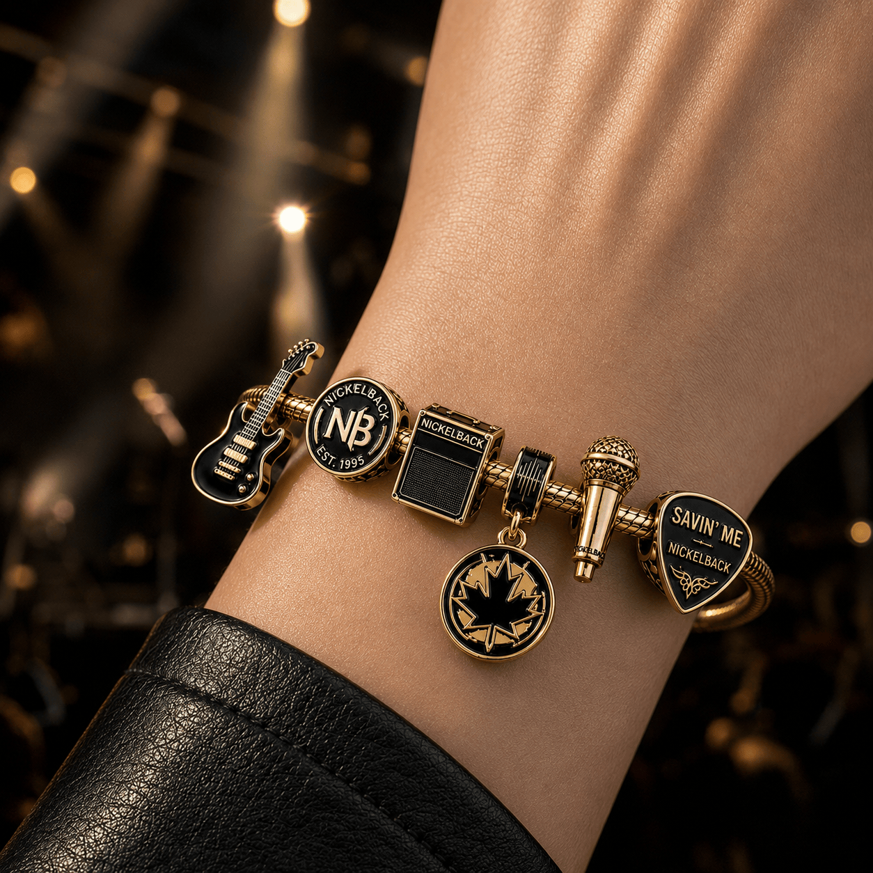 NKB Gold Charm Bracelet Set PTT