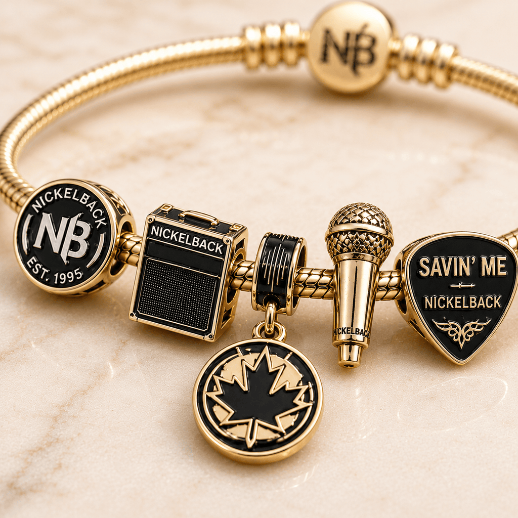 NKB Gold Charm Bracelet Set PTT