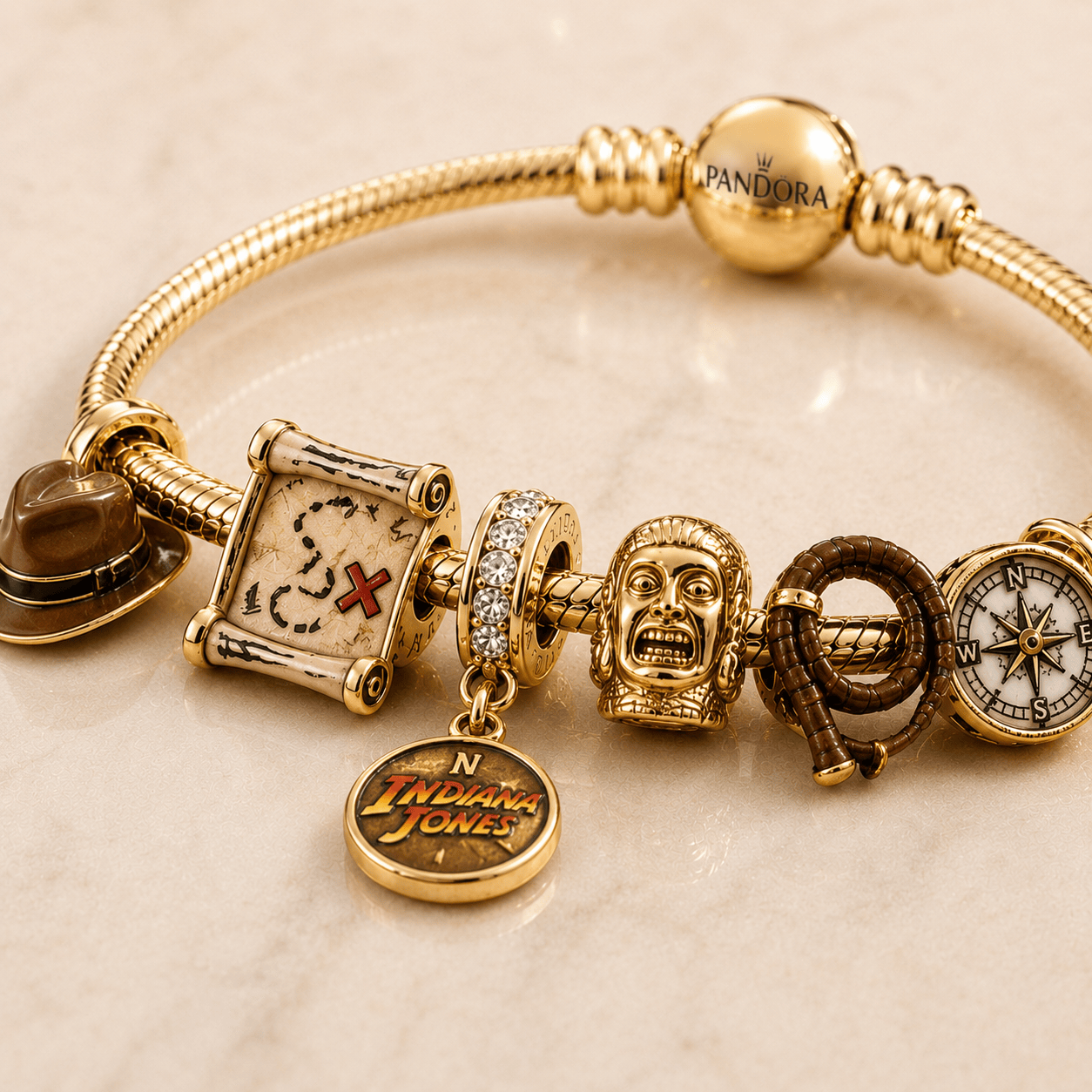 IDJ Gold Charm Bracelet Set PTT