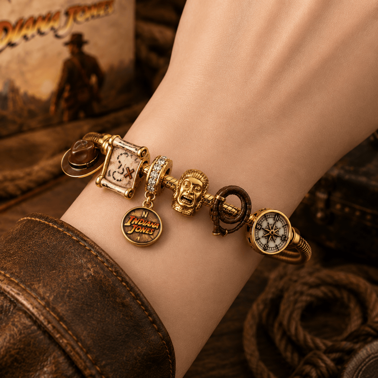 IDJ Gold Charm Bracelet Set PTT